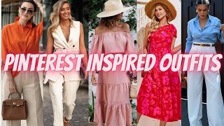 Trendy Pinterest Outfits  Recreating Pinterest Outfits 2024  Pinterest Inspired Outfits [upl. by Schargel641]