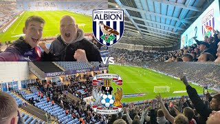 COVENTRY CITY VS WBA VLOG ALBION INVASION AT THE CBS ARENA [upl. by Bolten]