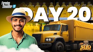 SOLD 80000 LITRE OIL TO MAKE MILLION DOLLERS  DAY20  FARMING SIMULATOR 22  HINDI  TrazyL01 [upl. by Beckerman]