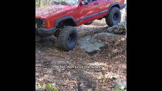 Jeep Cherokee XJ up on 3 wheels offroad guysbeingdudes jeep cherokeexj [upl. by Prasad233]