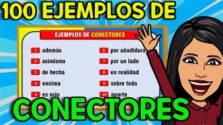 100 EJEMPLOS de CONECTORES [upl. by Hardden]