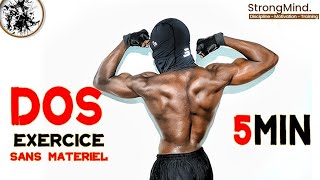 DOS INTENSE entraînement sans Materiel  à la maison  workout dos gym [upl. by Anatsirhc]