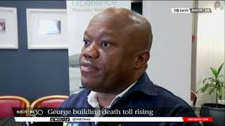 George Building Collapse  Minister Sihle Zikalala on site visit amid death toll rising [upl. by Telrahc]