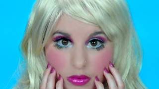 Barbie Makeup and Costume Tutorial [upl. by Critchfield]