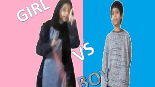 GIRL vs BOY EXTREME CHALLENGE منسا افراہیم مقابلہ minsa malko funny entertainment challenge [upl. by Akeim988]