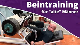 Beintraining für alte Männer kurz und effektiv  56 Jahre Powerlifter [upl. by Nas]