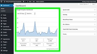 Google Analytics Dashboard Plugin for Wordpress [upl. by Snoddy]