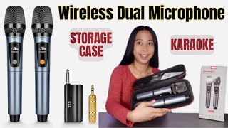 XZL Professional Dual Wireless Karaoke Microphone w Case  Unboxing amp Testing [upl. by Morice]