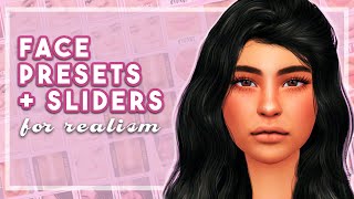 My Favorite CC Face Presets amp Sliders for Realism  Sims 4 CC Links [upl. by Poland]