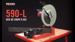 RIDGID Scie de coupe à sec modèle 590L [upl. by Aihselat920]