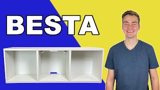 BESTA TV Bench IKEA Tutorial  Step by Step [upl. by Kasey]