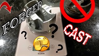 FORGED PISTON VS CAST PISTON WEIGHT [upl. by Bryant955]