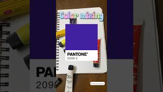 Pantone 2098c colormixing paintmixing colourmixing shorts [upl. by Aliban]