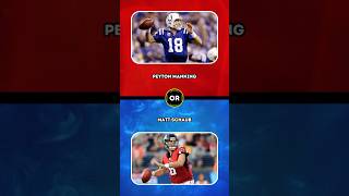 Peyton Manning or Matt Schaub shorts wouldyourather nfl [upl. by Lotz217]