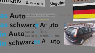 B1 Prüfung Deutsch lernen  Deutsche Grammatik Nominativ Adjektivendung das ein [upl. by Nica]