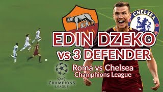 DZEKO vs 3 CHELSEA DEFENDER [upl. by Ynnelg]