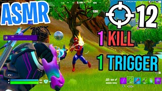 ASMR Gaming 😴 Fortnite 1 Kill  1 Trigger Relaxing Mouth Sounds 🎮🎧 Controller Sounds  Whispering 💤 [upl. by Sussna468]