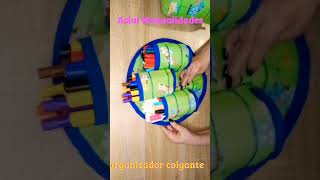 Organizador de lápices colgante para niños DIY fácil y rápidoquot 🤷‍♂️ORIGINAL👍 manualidadesdiy diy [upl. by Alleinad]