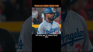 A sunflower seedeating fan at a home run Teoscar Hernandez mlb mlbtheshow losangelesdodgers [upl. by Yruama]