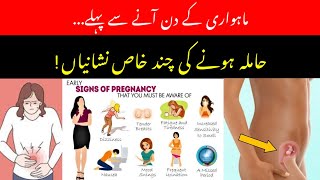 Periods sy pehly pregnancy ki alamatHamla hone ki alamat in urduPregnancy ki alamat in urduHindi [upl. by Nairod92]