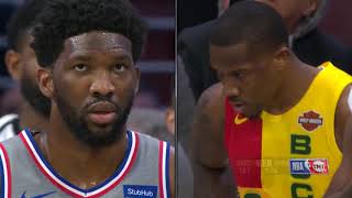 Eric Bledsoe Gets EJECTED After Throwing The Ball At Joel Embiid  Bucks vs 76ers  April 4 2019 [upl. by Nillad]