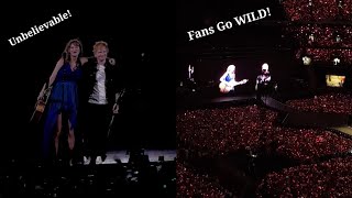 Fans CRAZY Loud Reaction when Ed Sheeran Joined Taylor Swift at London Eras Tour Concert at Wembley [upl. by Harvie]