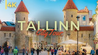 Explore the Beautiful Tallinn Estonia in 4K  Tallinn Virtual Tour [upl. by Wende]