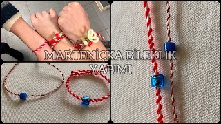 Marteniçka Bileklik Yapımı  Diy Super Easy Martenitsa Bracelet  March Bracelets  Baba Marta nedir [upl. by Standing]