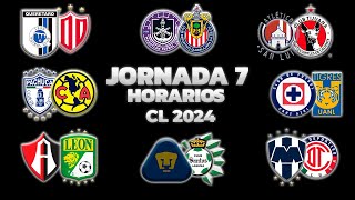 HORARIOS CANALES Y FECHAS DONDE VER LA JORNADA 7  LIGA MX CLAUSURA 2024 [upl. by Mcgurn]