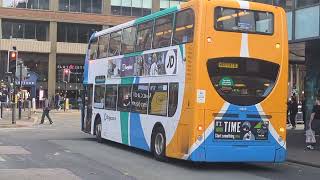 Here is the new livery Stagecoach bus 19522 on the number 86 in Manchester Saturday 14 September 202 [upl. by Inga15]