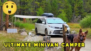 Minivan Camper Tour  After 73000 Miles and Final Upgrade [upl. by Etnahs]