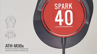 Spark 40 through AudioTechnica ATHM30X studio headphones [upl. by Argile60]