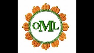 OML Embroidery Live Embird Studio HalloweenFall Monogram Tutorial [upl. by Ailemaj86]