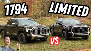 Which Tundra Is A Better Buy Tundra 1794 vs Tundra Limited [upl. by Christensen]