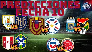 🔴🔴 PREDICCIONES DE LAS ELIMINATORIAS SUDAMERICANAS PARA EL MUNDIAL 2026 🔴🔴 [upl. by Nahtnahoj745]