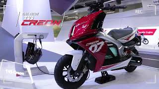 Unveil of TVS Creon our Electric Scooter at the Auto Expo 2018 [upl. by Friedland]