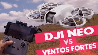 DJI NEO vs VENTOS FORTES 🌪️ Será que Ele Aguenta Testamos com o Rádio Controle 🚀💨 VIDEO NUMERO 2 [upl. by Head726]