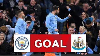 GOAL  Bernardo Silva  Manchester City 10 Newcastle United  Quarterfinal  Emirates FA Cup 2023 [upl. by Neit]