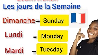 How to say days of the week in Frenchfrenchforbeginners youtubevideo [upl. by Shuping33]