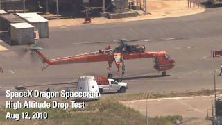 SpaceX Testing  Dragon Drop Test HD [upl. by Anuhsal642]