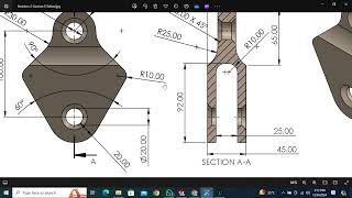 SolidWorks CSWA Section E Problem 2 [upl. by Aristotle376]