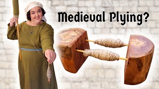 Plying Yarn From Medieval Spindles amp Thoughts on Historical Accuracy [upl. by Rowney]