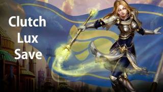 Lux Clutch Save League of Legends [upl. by Nylinej]