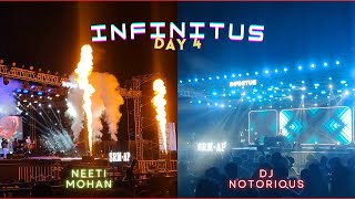 Infinitus Day  4  Music Live concert DJNotorious NeetiMohan18 at SRM AP  Rides and fun 🔥 [upl. by Selinda]