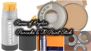 Review Of Kryolan TV Paint Stick and Pancake Apply Method Makeupbeauty44 [upl. by Annice]