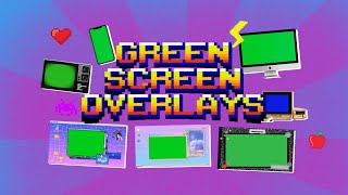 green screen overlays for your aesthetic editing needs [upl. by Llerut]