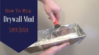 Very Simple How to Mix Drywall Mud by Hand Its Not What You Think [upl. by Antoni]