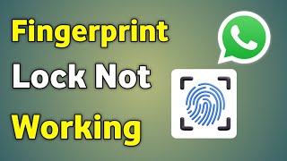 Whatsapp Finger Lock Not Working  Whatsapp Fingerprint Lock Not Working [upl. by Aneeres]