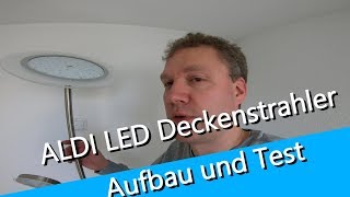 Aldi LED Deckenstrahler  Aufbau und Test  für ca 40 € zu haben bei Aldi [upl. by Athal61]