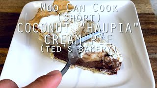 Hawaiian Chocolate “Haupia” Pie Short  Woo Can Cook [upl. by Artened679]